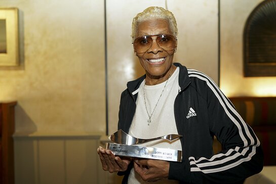 Dionne Warwick receives a SoundExchange Music Fairness Award in NYC
