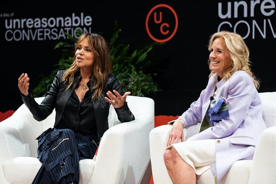  Jill Biden and Halle Berry at A Day of Unreasonable Conversation