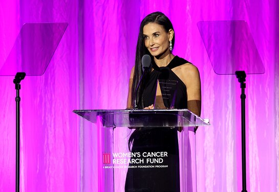 Demi Moore accepts the Courage Award onstage at An Unforgettable Evening