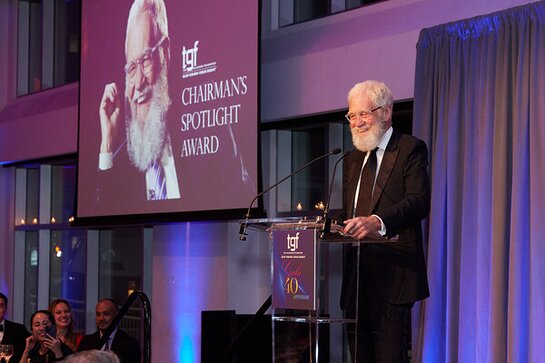 David Letterman receives The Glaucoma Foundation Spotlight Award
