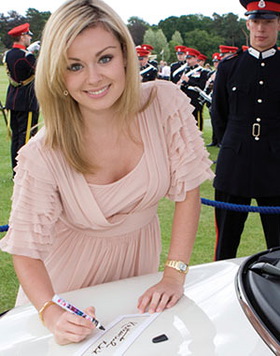 Katherine Jenkins signs Mini