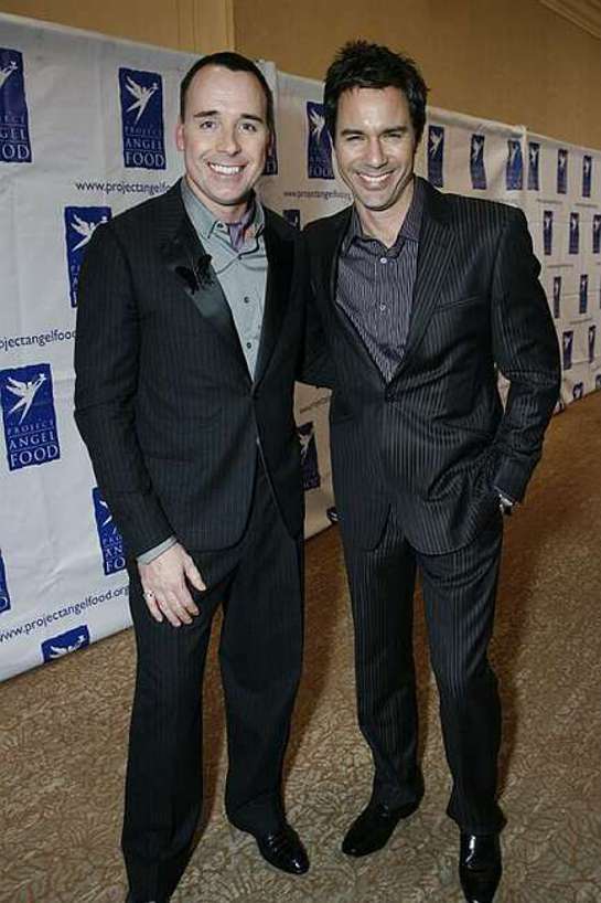 David Furnish and Eric McCormack . The 16th Annual Divine Design VIP Shopping Party benefiting Project Angel Food and held at the Beverly Hilton Hotel.