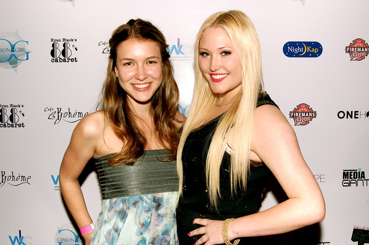 Nathalia Ramos and Hayley Hasselhoff at Electric Youth 2009