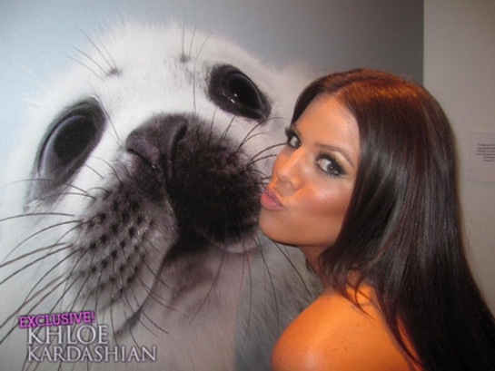 Khloe Kardashian at Nigel Barker's Save the Seals event;