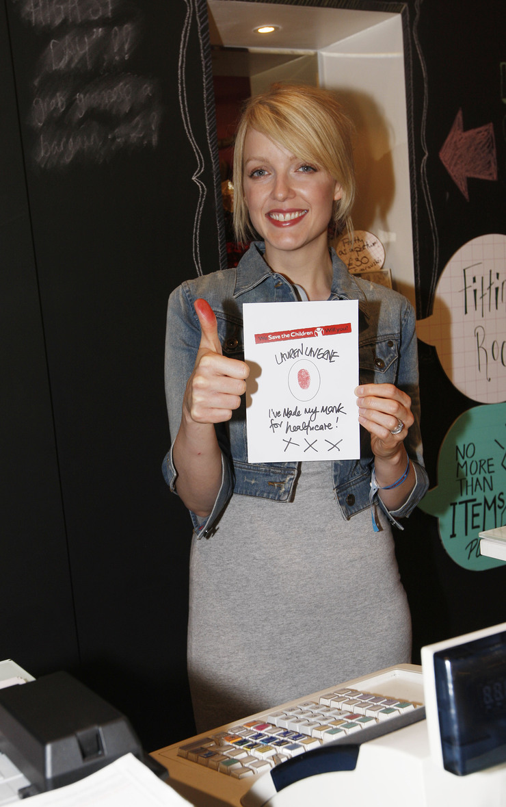 Lauren Laverne at the Living and Giving Shop