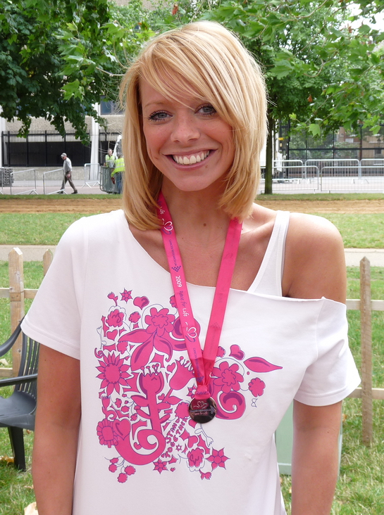 Liz McClarnon at Race for Life