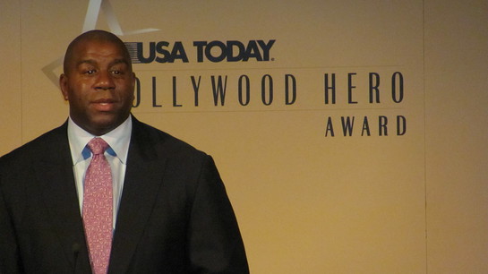 Magic Johnson At Hollywood Hero Awards