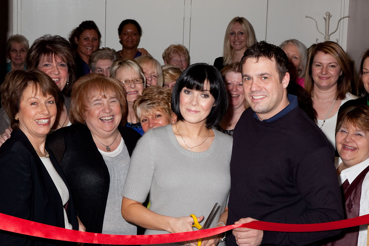 Kym Marsh and Jamie Lomas Open Blossom Lounge 