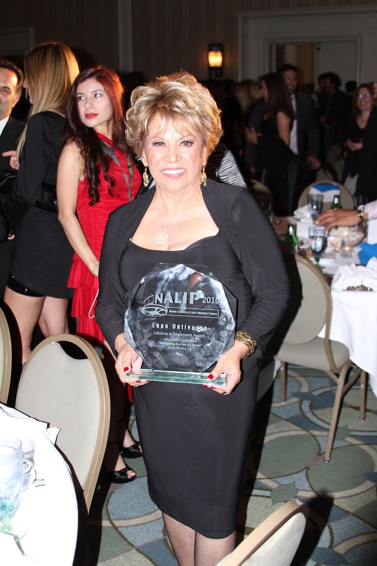 Lupe Ontiveros with NALIP Award