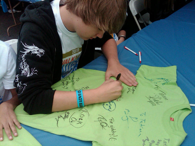 Austin Anderson at Walk for Autism Speaks