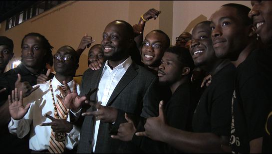 Wyclef Jean and Seton Hall students