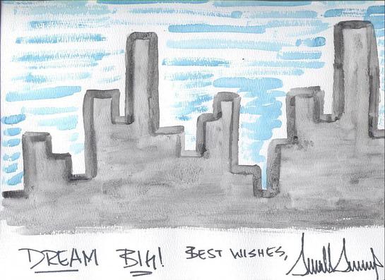 Donald Trump's Watercolor Painting Donald Trump's Watercolor Painting