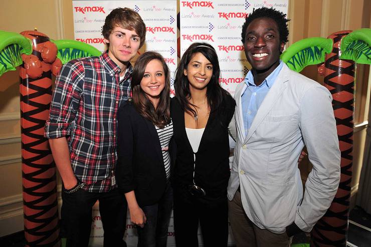 Blue Peter presenters past and present Konnie Huq and Andy Akinwolere.