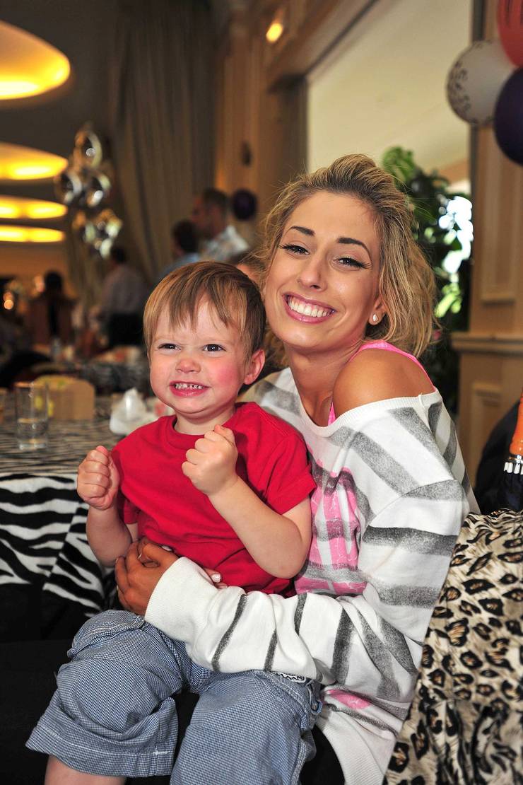 X Factor finalist Stacey Solomon with Little Star