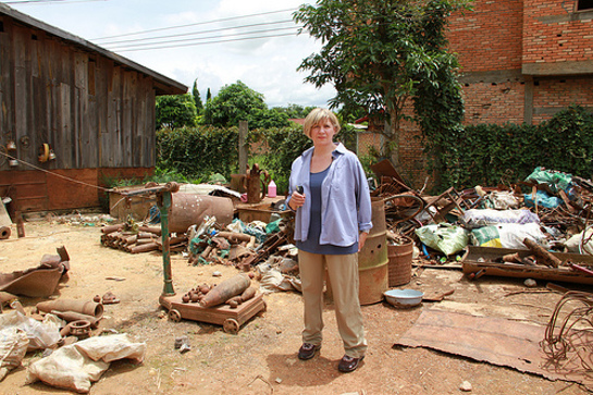 Victoria Wood visits Laos with MAG