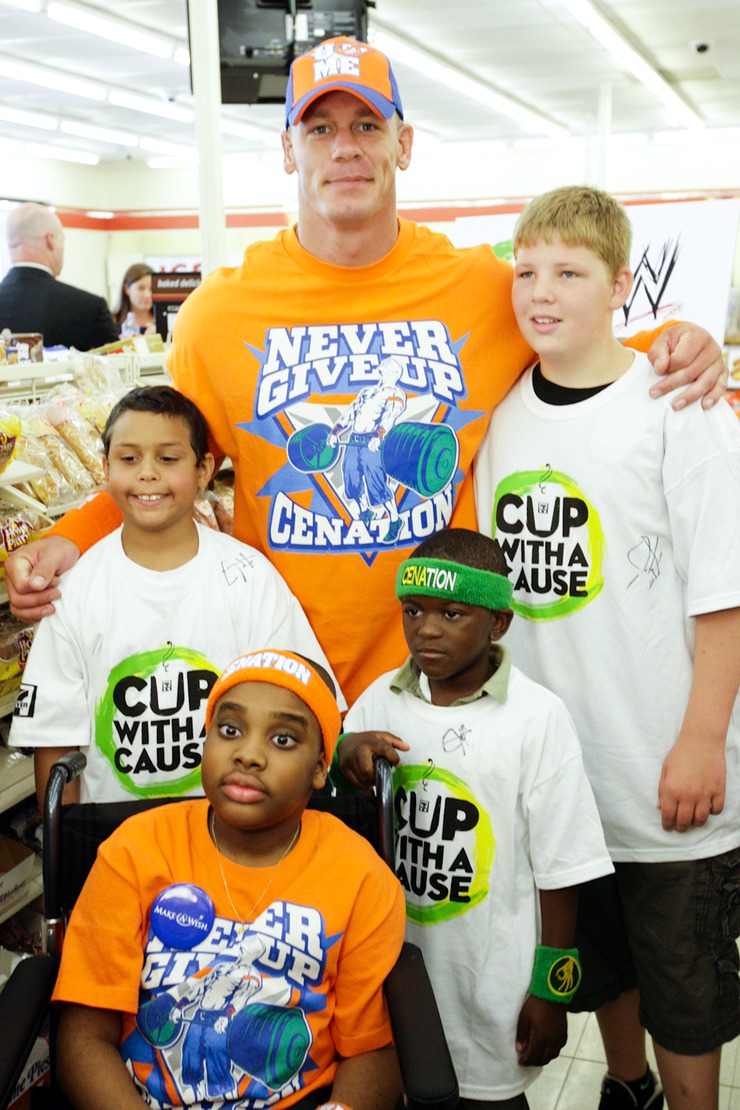 John Cena and Make-A-Wish kids