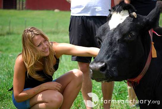 Colbie Caillat Visits Farm Sanctuary