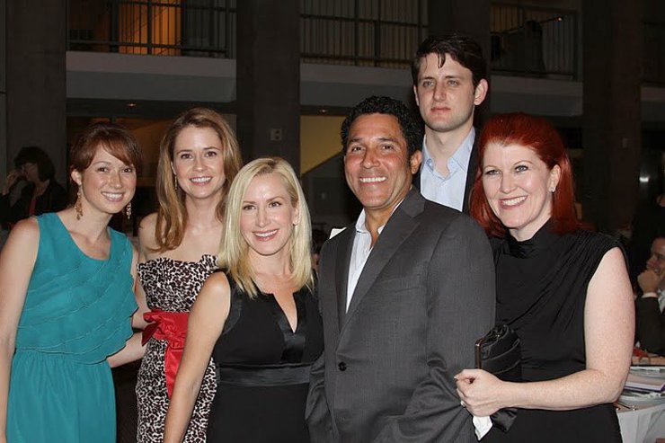 "The Office" cast members Ellie Kemper, Jenna Fischer, Angela Kinsey, Oscar Nunez, Zach Woods and Kate Flannery at Kitten Rescue's 3rd Annual Fur Ball at the Skirball, Saturday, September 11, 2010 in Los Angeles.