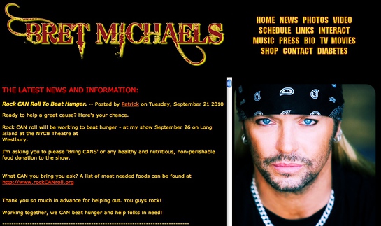 Bret Michaels rock CAN roll