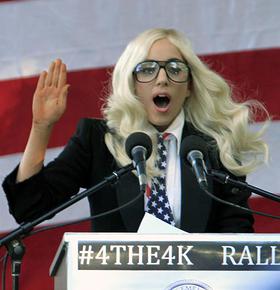 Lady Gaga, DADT Rally