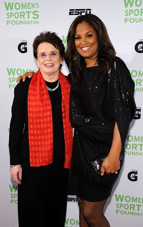 Billy Jean King and Laila Ali