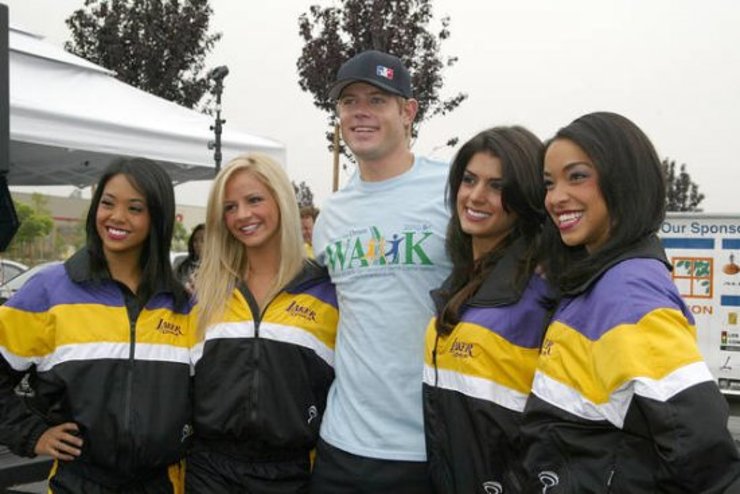 Trevor Donavan and Laker Girls