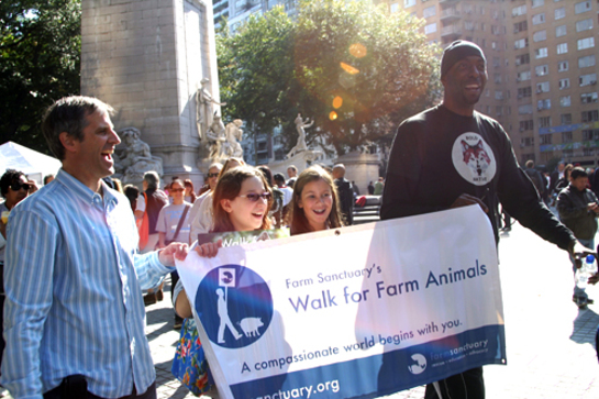 John Salley Walks For Farm Animals