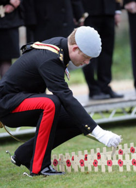Prince Harry at Remembrance Day