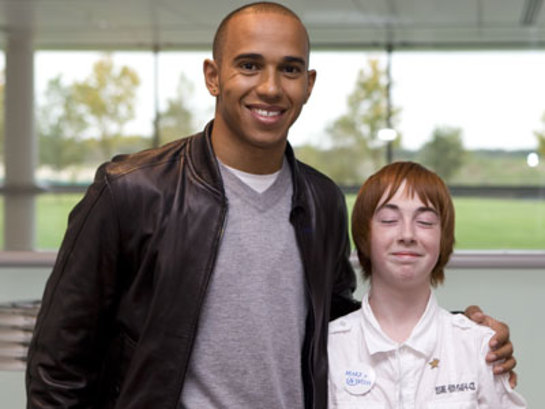 Lewis Hamilton and Callum Lewis Hamilton and Callum