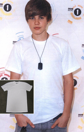 Justin Bieber's shirt