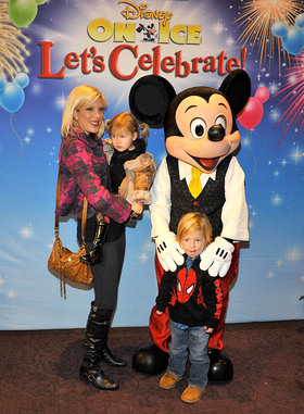 Tori Spelling attends Starlight Children's Foundation and Disney On Ice festivities