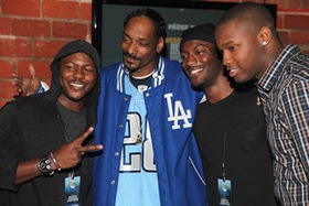 dwin Hodge, Snoop Dogg, Aldis Hodge & guest