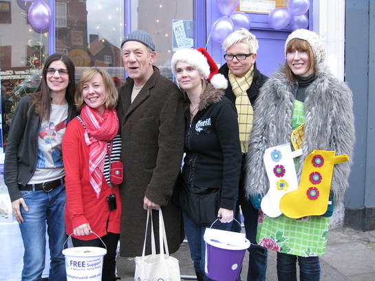 Ian McKellen and friends at Step Forward Xmas Fayre