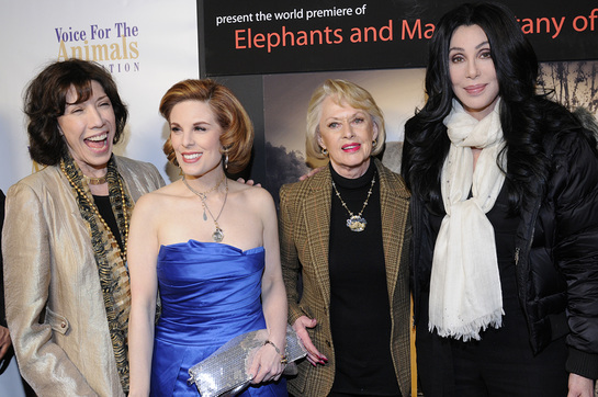 Lily Tomlin, Tippi Hendren, Cher