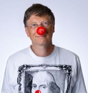 Bill Gates Red Nose Day