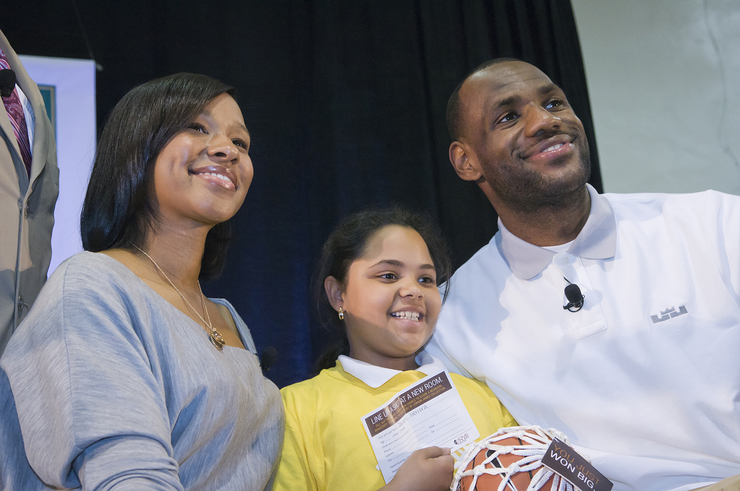 Winner, LeBron and Savannah.