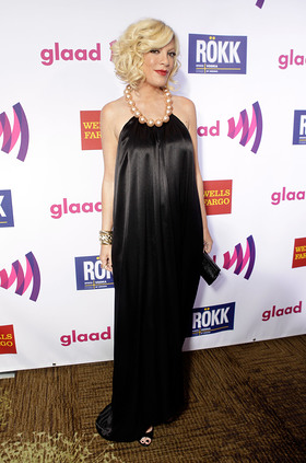 Tori Spelling at the GLAAD awards Tori Spelling at the GLAAD awards