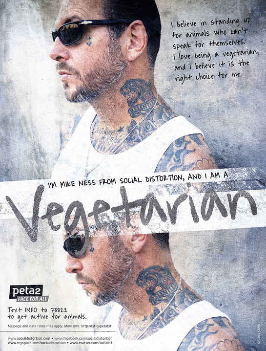 Mike Ness PETA ad