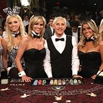 Ellen DeGeneres Deals Blackjack With Playboy Bunnies For Charity