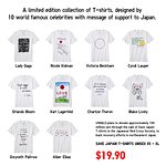 Celebrities Design T-Shirts To Save Japan!