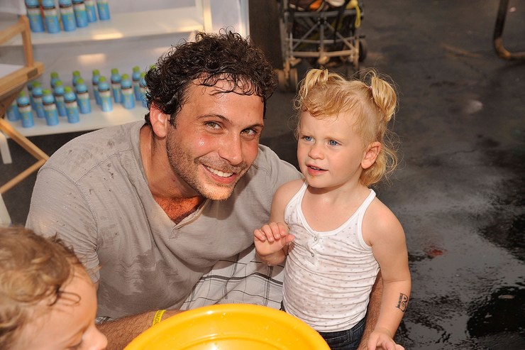 Baby Buggy supporter Jeremy Sisto with his daughter Charlie at the Baby Buggy Bedtime Bash