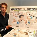 Andy Murray Signs Art For Troops