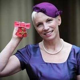 Annie Lennox with her OBE