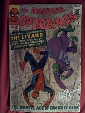 Signed Spider-Man comic