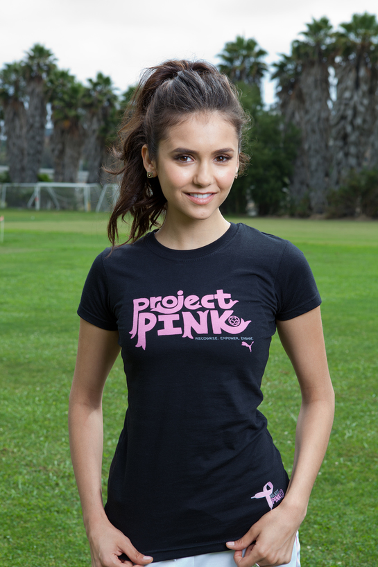 Nina Dobrev supports Project Pink