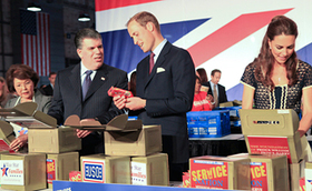 William and Kate With USO William and Kate With USO