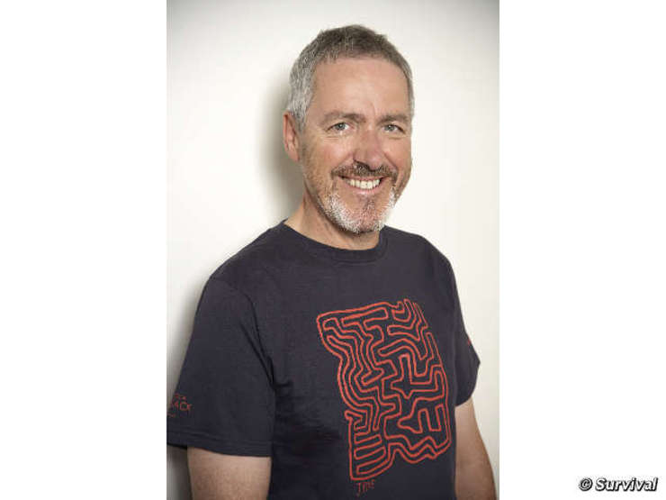 Griff Rhys Jones Models Survival International Shirt