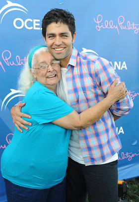 Adrian Grenier and his grandmother