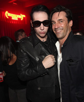 Marilyn Manson and John Hamm