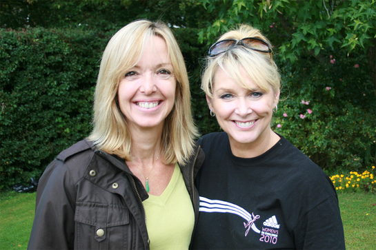 Louise Giblin with Cheryl Baker